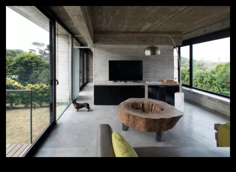 هل يمكنك التوصية بطرق لدمج الخرسانة في الديكور البسيط؟